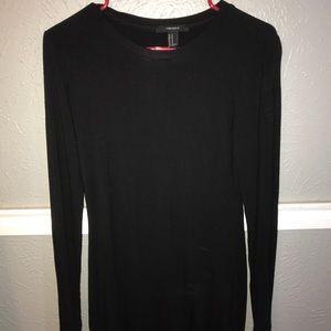 Long sleeve black forever 21 dress